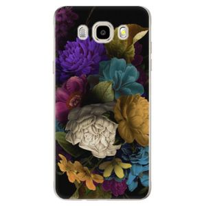 Odolné silikónové puzdro iSaprio - Dark Flowers - Samsung Galaxy J5 2016 vyobraziť