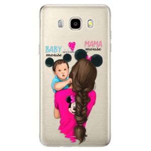 Odolné silikónové puzdro iSaprio - Mama Mouse Brunette and Boy - Samsung Galaxy J5 2016 vyobraziť