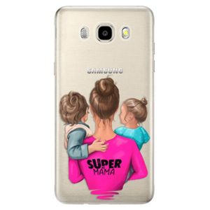 Odolné silikónové puzdro iSaprio - Super Mama - Boy and Girl - Samsung Galaxy J5 2016 vyobraziť