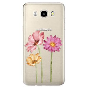 Odolné silikónové puzdro iSaprio - Three Flowers - Samsung Galaxy J5 2016 vyobraziť