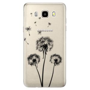 Odolné silikónové puzdro iSaprio - Three Dandelions - black - Samsung Galaxy J5 2016 vyobraziť