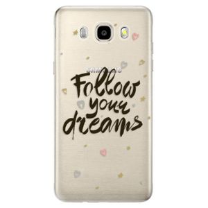Odolné silikónové puzdro iSaprio - Follow Your Dreams - black - Samsung Galaxy J5 2016 vyobraziť