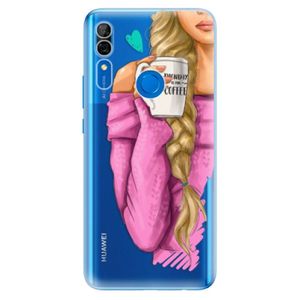Odolné silikónové puzdro iSaprio - My Coffe and Blond Girl - Huawei P Smart Z vyobraziť