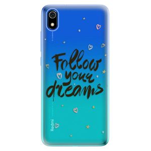 Odolné silikónové puzdro iSaprio - Follow Your Dreams - black - Xiaomi Redmi 7A vyobraziť