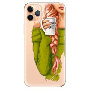 Odolné silikónové puzdro iSaprio - My Coffe and Redhead Girl - iPhone 11 Pro Max vyobraziť