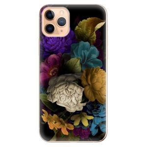 Odolné silikónové puzdro iSaprio - Dark Flowers - iPhone 11 vyobraziť