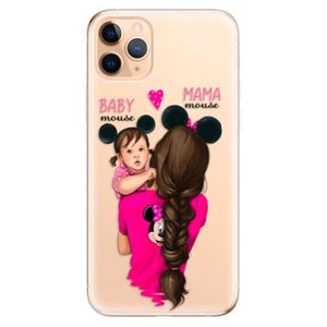 Odolné silikónové puzdro iSaprio - Mama Mouse Brunette and Girl - iPhone 11 vyobraziť