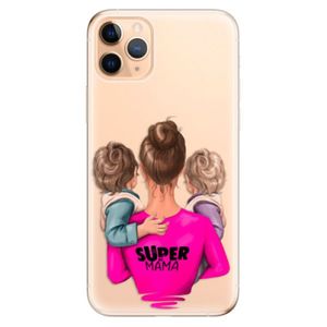 Odolné silikónové puzdro iSaprio - Super Mama - Two Boys - iPhone 11 Pro Max vyobraziť