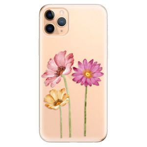Odolné silikónové puzdro iSaprio - Three Flowers - iPhone 11 vyobraziť