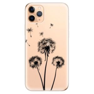 Odolné silikónové puzdro iSaprio - Three Dandelions - black - iPhone 11 Pro Max vyobraziť