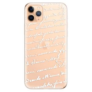 Odolné silikónové puzdro iSaprio - Handwriting 01 - white - iPhone 11 Pro Max vyobraziť
