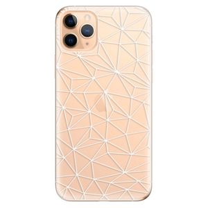 Odolné silikónové puzdro iSaprio - Abstract Triangles 03 - white - iPhone 11 Pro Max vyobraziť