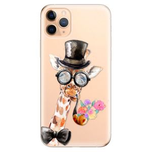 Odolné silikónové puzdro iSaprio - Sir Giraffe - iPhone 11 vyobraziť