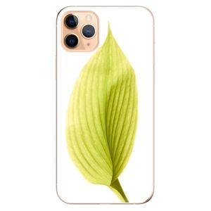 Odolné silikónové puzdro iSaprio - Green Leaf - iPhone 11 Pro Max vyobraziť