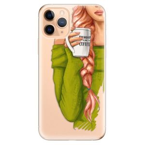 Odolné silikónové puzdro iSaprio - My Coffe and Redhead Girl - iPhone 11 Pro vyobraziť