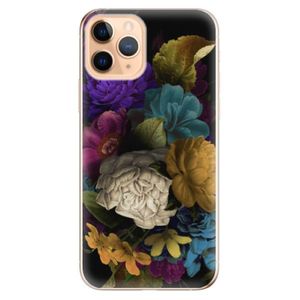 Odolné silikónové puzdro iSaprio - Dark Flowers - iPhone 11 Pro vyobraziť