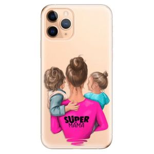 Odolné silikónové puzdro iSaprio - Super Mama - Boy and Girl - iPhone 11 Pro vyobraziť