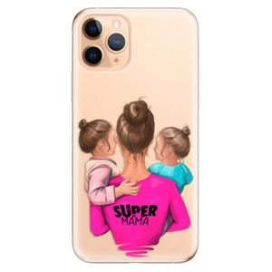 Odolné silikónové puzdro iSaprio - Super Mama - Two Girls - iPhone 11 Pro vyobraziť