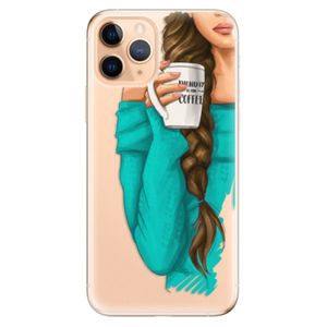Odolné silikónové puzdro iSaprio - My Coffe and Brunette Girl - iPhone 11 Pro vyobraziť