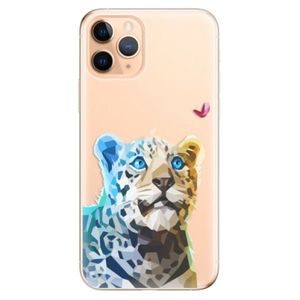 Odolné silikónové puzdro iSaprio - Leopard With Butterfly - iPhone 11 Pro vyobraziť