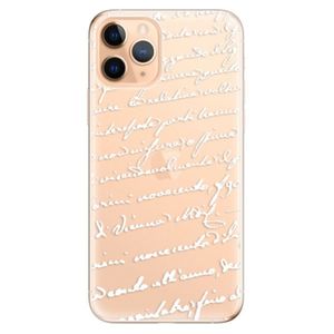 Odolné silikónové puzdro iSaprio - Handwriting 01 - white - iPhone 11 vyobraziť