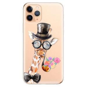 Odolné silikónové puzdro iSaprio - Sir Giraffe - iPhone 11 Pro vyobraziť