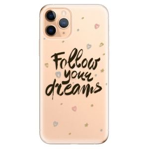 Odolné silikónové puzdro iSaprio - Follow Your Dreams - black - iPhone 11 Pro vyobraziť