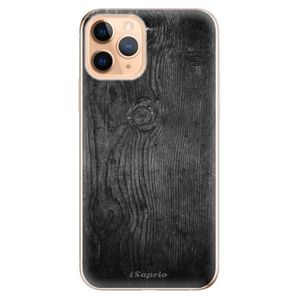 Odolné silikónové puzdro iSaprio - Black Wood 13 - iPhone 11 vyobraziť