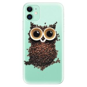 Odolné silikónové puzdro iSaprio - Owl And Coffee - iPhone 11 vyobraziť
