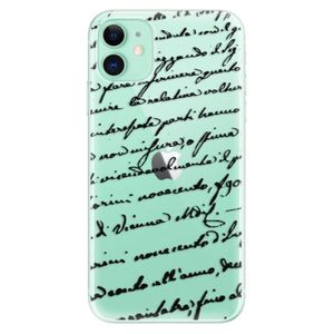Odolné silikónové puzdro iSaprio - Handwriting 01 - black - iPhone 11 vyobraziť