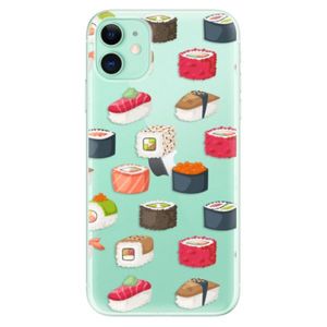Odolné silikónové puzdro iSaprio - Sushi Pattern - iPhone 11 vyobraziť