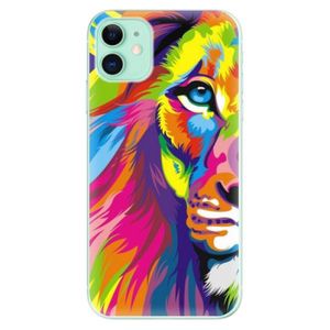 Odolné silikónové puzdro iSaprio - Rainbow Lion - iPhone 11 vyobraziť