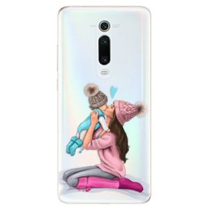 Odolné silikónové puzdro iSaprio - Kissing Mom - Brunette and Boy - Xiaomi Mi 9T Pro vyobraziť