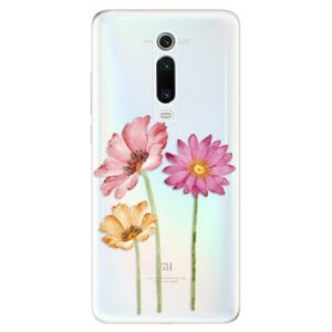 Odolné silikónové puzdro iSaprio - Three Flowers - Xiaomi Mi 9T Pro vyobraziť