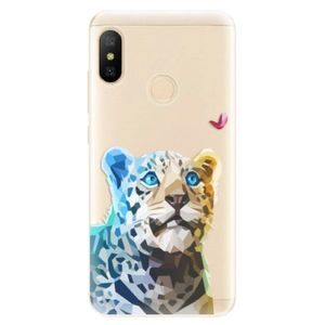 Odolné silikónové puzdro iSaprio - Leopard With Butterfly - Xiaomi Mi A2 Lite vyobraziť