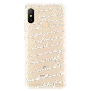 Odolné silikónové puzdro iSaprio - Handwriting 01 - white - Xiaomi Mi A2 Lite vyobraziť