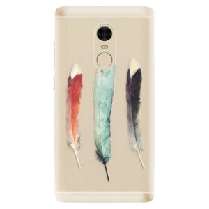 Odolné silikónové puzdro iSaprio - Three Feathers - Xiaomi Redmi Note 4 vyobraziť
