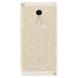Odolné silikónové puzdro iSaprio - Abstract Triangles 03 - white - Xiaomi Redmi Note 4 vyobraziť
