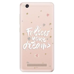Odolné silikónové puzdro iSaprio - Follow Your Dreams - white - Xiaomi Redmi 4A vyobraziť