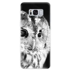 Odolné silikónové puzdro iSaprio - BW Owl - Samsung Galaxy S8 vyobraziť