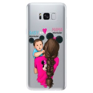 Odolné silikónové puzdro iSaprio - Mama Mouse Brunette and Boy - Samsung Galaxy S8 vyobraziť