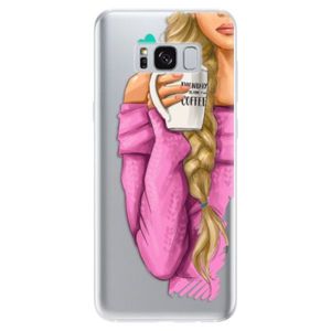 Odolné silikónové puzdro iSaprio - My Coffe and Blond Girl - Samsung Galaxy S8 vyobraziť