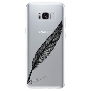 Odolné silikónové puzdro iSaprio - Writing By Feather - black - Samsung Galaxy S8 vyobraziť