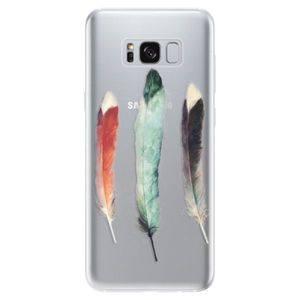 Odolné silikónové puzdro iSaprio - Three Feathers - Samsung Galaxy S8 vyobraziť