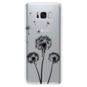 Odolné silikónové puzdro iSaprio - Three Dandelions - black - Samsung Galaxy S8 vyobraziť