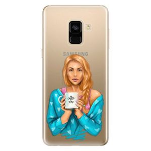 Odolné silikónové puzdro iSaprio - Coffe Now - Redhead - Samsung Galaxy A8 2018 vyobraziť