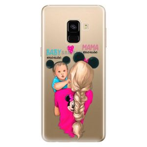 Odolné silikónové puzdro iSaprio - Mama Mouse Blonde and Boy - Samsung Galaxy A8 2018 vyobraziť
