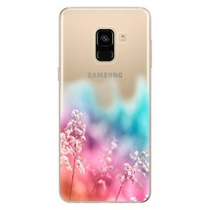 Odolné silikónové puzdro iSaprio - Rainbow Grass - Samsung Galaxy A8 2018 vyobraziť