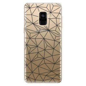 Odolné silikónové puzdro iSaprio - Abstract Triangles 03 - black - Samsung Galaxy A8 2018 vyobraziť