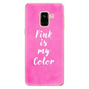 Odolné silikónové puzdro iSaprio - Pink is my color - Samsung Galaxy A8 2018 vyobraziť